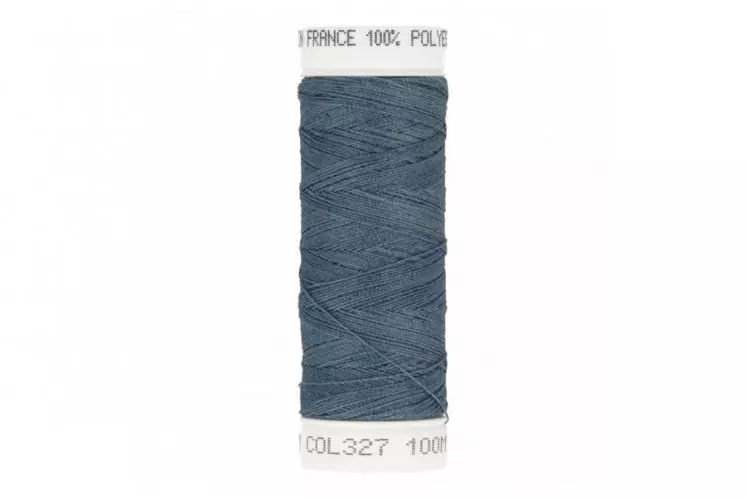 Bobine de fil polyester tressé poissé Bleu clair x150m - Cuir en Stock
