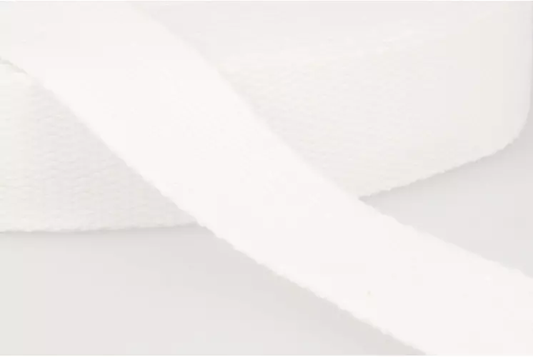 Sangle 100% coton 30mm - Blanc