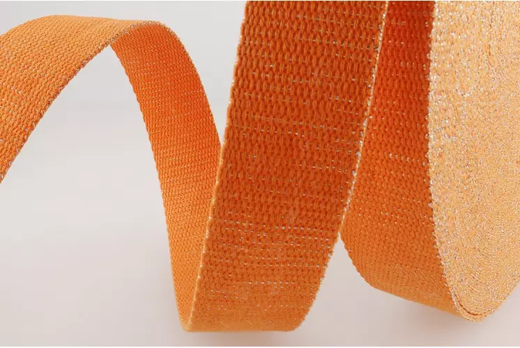 1 coupon de 60 cm Sangle au mètre Coloris Orange Largeur 30mm pour