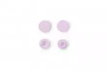 30 BOUTONS PRESSION RONDS 12 MM ROSE