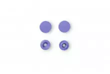 30 BOUTONS PRESSION RONDS 12 MM LILAS
