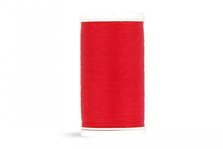 BOBINE DE FIL POLYESTER 100 M ROUGE FRAISE