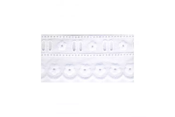 BRODERIE ANGLAISE BLANC