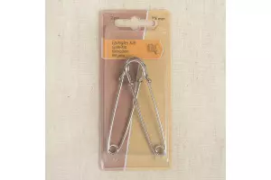 EPINGLES KILT 75MM *2PCS ARGENT