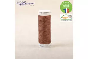FIL POLYESTER 100M ROUGE BAUXITE