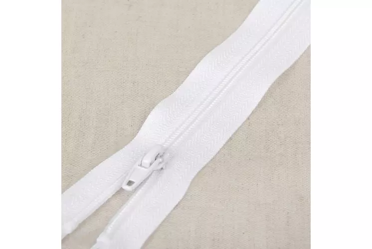 FERMETURE À GLISSIÈRE SPORT ENFANT N°4 SÉPARABLE BLANC 25 CM