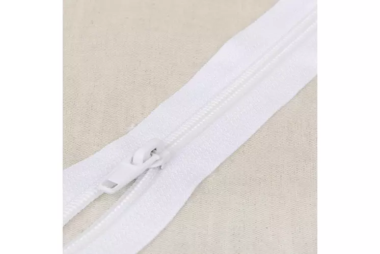 FERMETURE À GLISSIÈRE SPORT ADULTE N°5 SÉPARABLE BLANC 65 CM