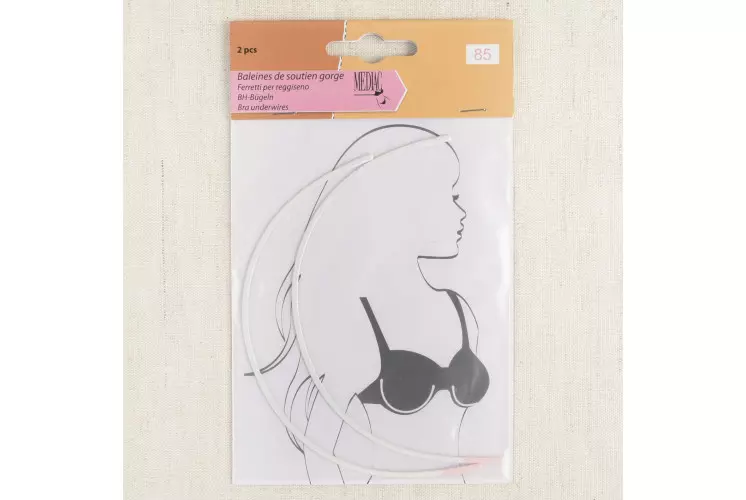 BALEINES SOUTIEN GORGE*2P BLANC 20 CM