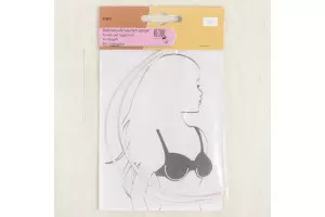 BALEINES SOUTIEN GORGE*2P BLANC 21 CM