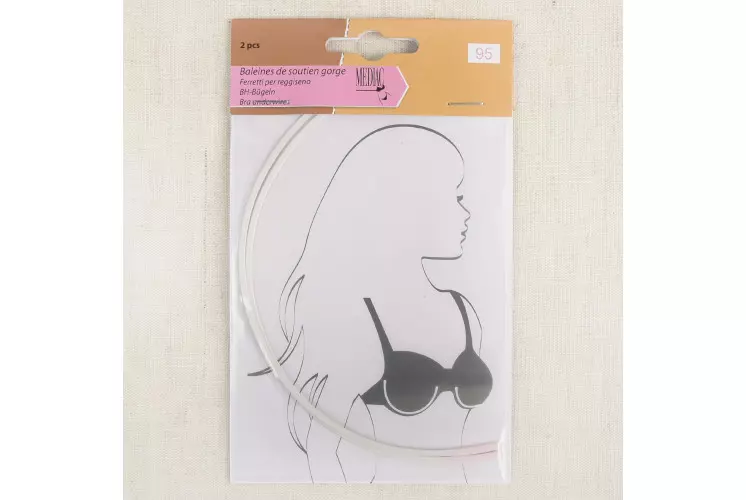 BALEINES SOUTIEN GORGE*2P BLANC 22 CM