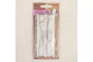 BRETELLE SATINEE *2PC BLANC