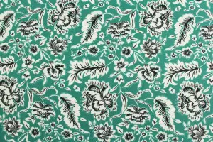 TISSU COTON ESPRIT INDIEN EMERAUDE