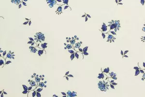 TISSU PROVENCAL PETITES FLEURS BLEU