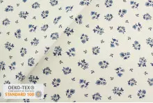 TISSU PROVENCAL PETITES FLEURS BLEU