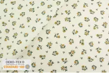 TISSU PROVENCAL PETITES FLEURS VERT