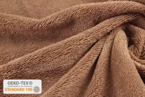 TISSU ÉPONGE BAMBOU UNI 305 GRAMMES CHATAIGNE