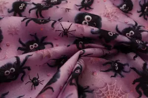 TISSU HALLOWEEN ARAIGNÉES