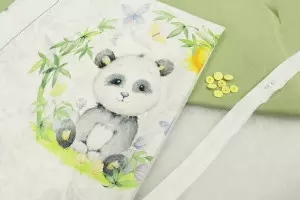 KIT GIGOTEUSE 0-6 MOIS + ACCESOIRES PANDA