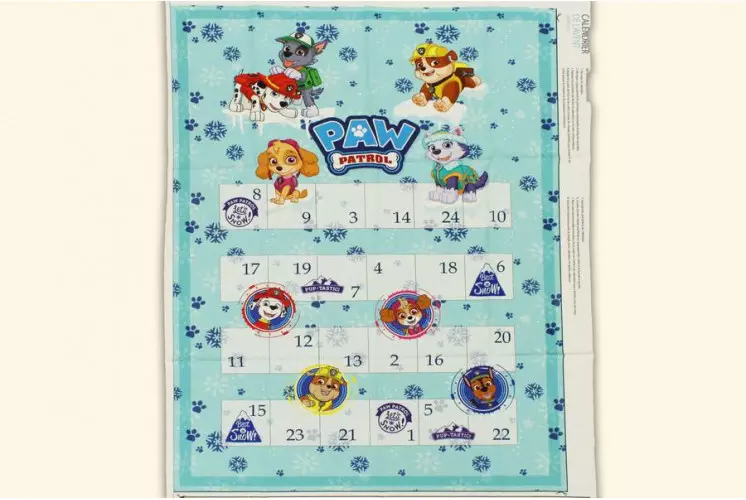 CALENDRIER DE L'AVENT À CONFECTIONNER PAW PATROL