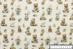 TISSU TOILE ANIMAUX CADEAUX