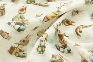 TISSU TOILE ANIMAUX CADEAUX