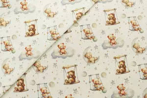 TISSU COTON OURSONS BALENCOIRE