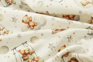 TISSU COTON OURSONS BALENCOIRE