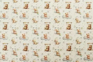 TISSU COTON OURSONS BALENCOIRE