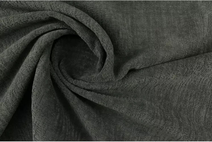 TISSU VELOURS TEXTURÉ GUCCI GRIS ANTHRACITE