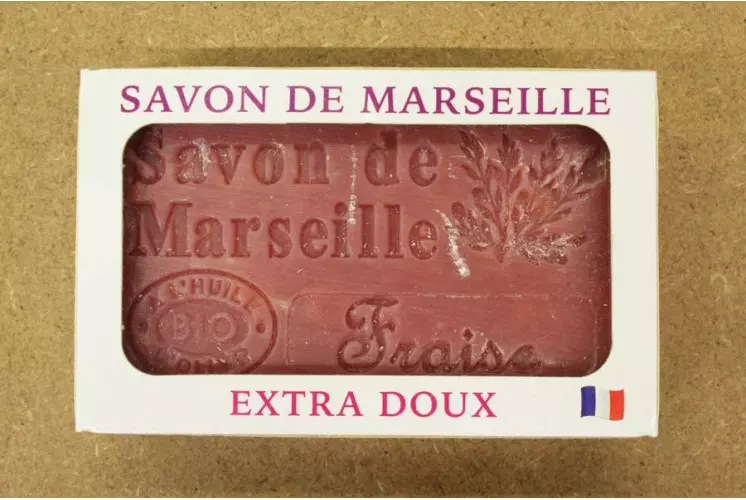 SAVON DE MARSEILLE BIO FRAISE