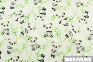 TISSU COTON BÉBÉ PANDA