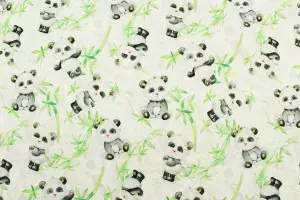 TISSU COTON BÉBÉ PANDA