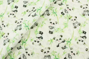 TISSU COTON BÉBÉ PANDA