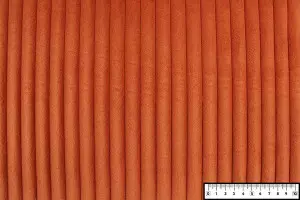 TISSU VELOURS LARGES COTES TERRACOTTA