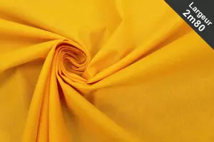 TISSU COTON UNI À DRAP GRANDE LARGEUR JAUNE