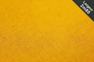 TISSU COTON UNI À DRAP GRANDE LARGEUR JAUNE