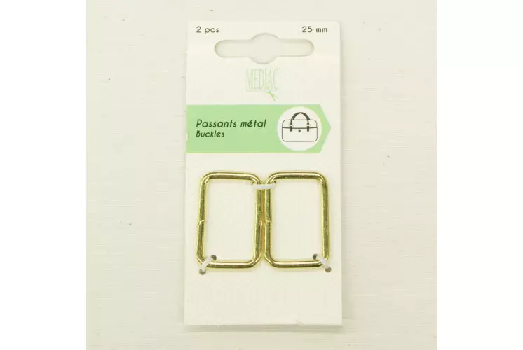 PASSANT METAL 25MM*2 OR