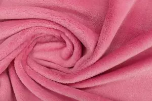 TISSU DOUDOU UNI FIN ROSE