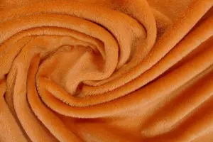 TISSU DOUDOU UNI FIN ORANGE