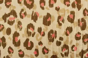 TISSU MATELASSÉ SWEET LEOPARD / ARABESQUES KAKI