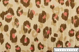 TISSU MATELASSÉ SWEET LEOPARD / ARABESQUES KAKI