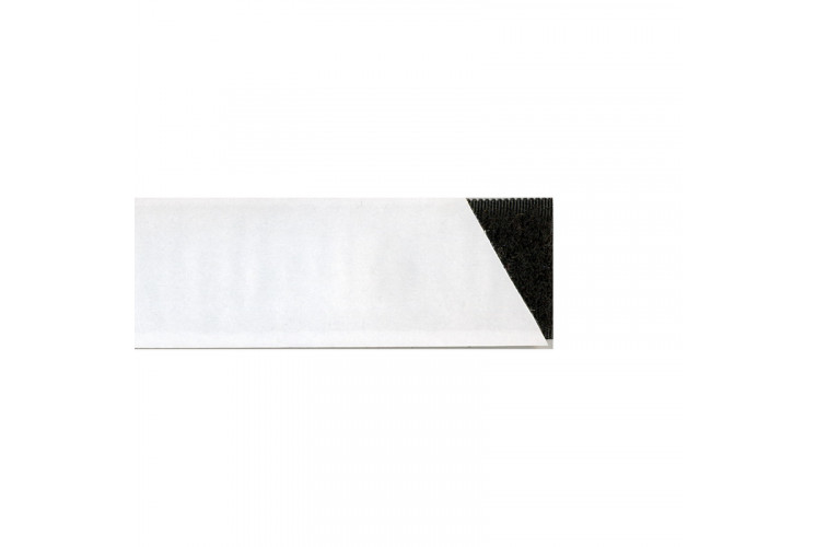 FERMETURE ACCROCHANTE ADHESIVE NOIR 50 MM