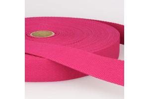 SANGLE COTON FUCHSIA 30 MM