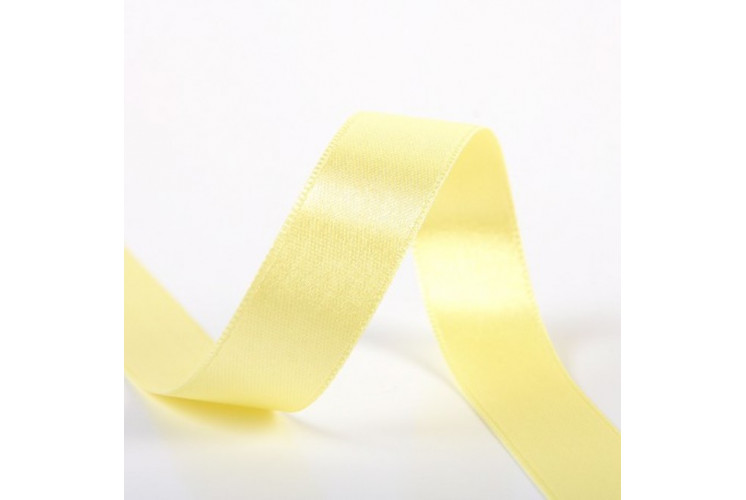 RUBAN SATIN DOUBLE FACE 38 MM JAUNE PAILLE RUBAN SATIN DOUBLE FACE 38 MM JAUNE PAILLE