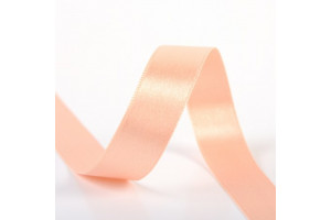 RUBAN SATIN DOUBLE FACE 25 MM SAUMON CLAIR
