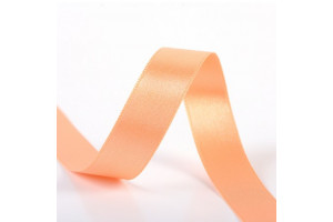 RUBAN SATIN DOUBLE FACE 25 MM SAUMON FONCÉ